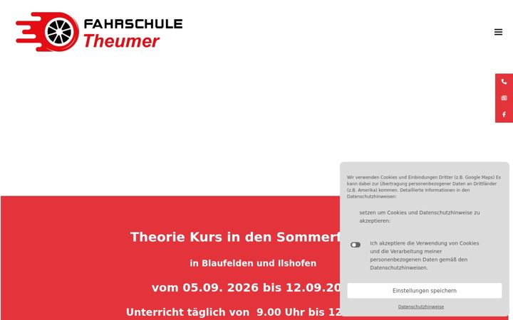 Screenshot stránky fahrschule-blaufelden-rot-wallhausen.de