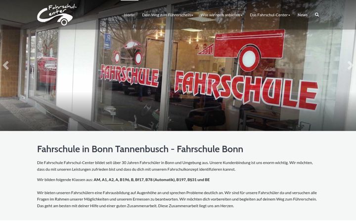 Screenshot of fahrschule-bonn.com