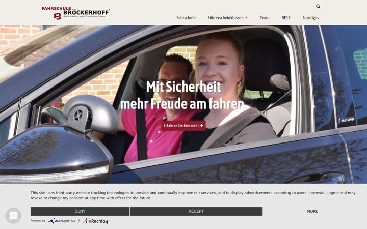 Screenshot stránky fahrschule-broeckerhoff.de