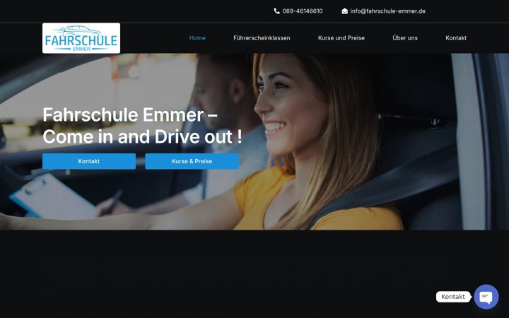 Screenshot of fahrschule-emmer.de