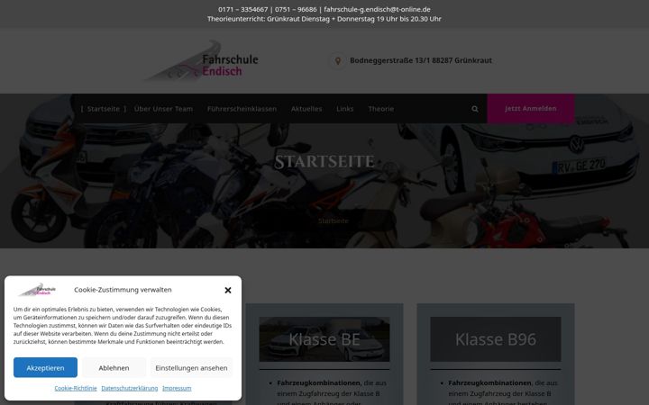 Screenshot του fahrschule-endisch.de