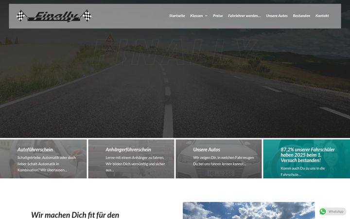 Screenshot του fahrschule-finally.de