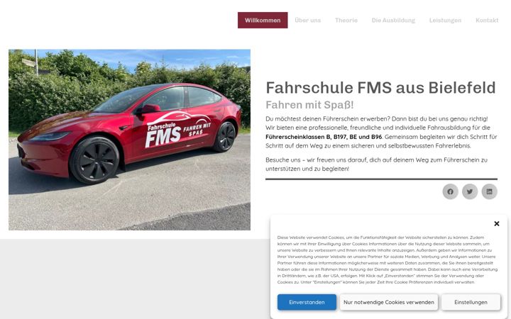 Screenshot of fahrschule-fms.de