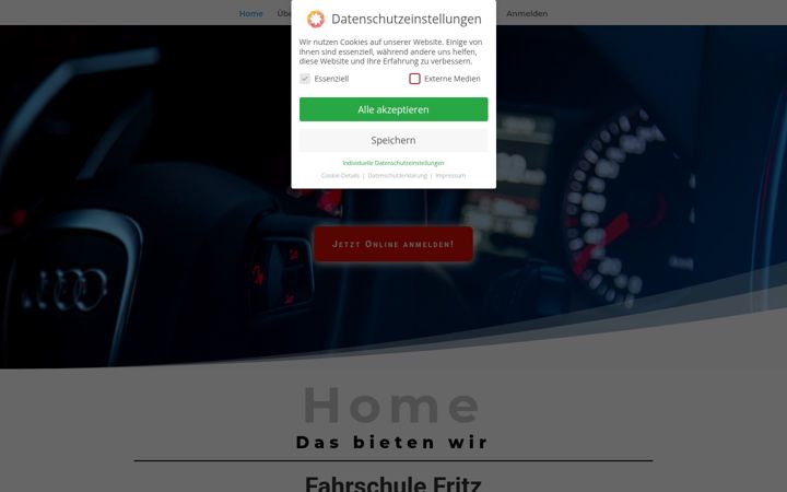 Screenshot του fahrschule-fritz.de