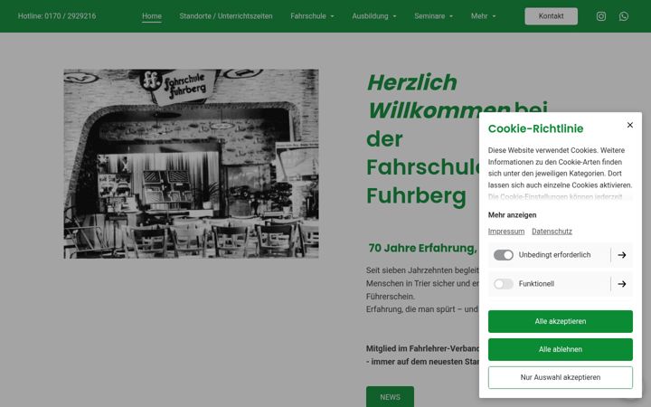 Screenshot of fahrschule-fuhrberg.de