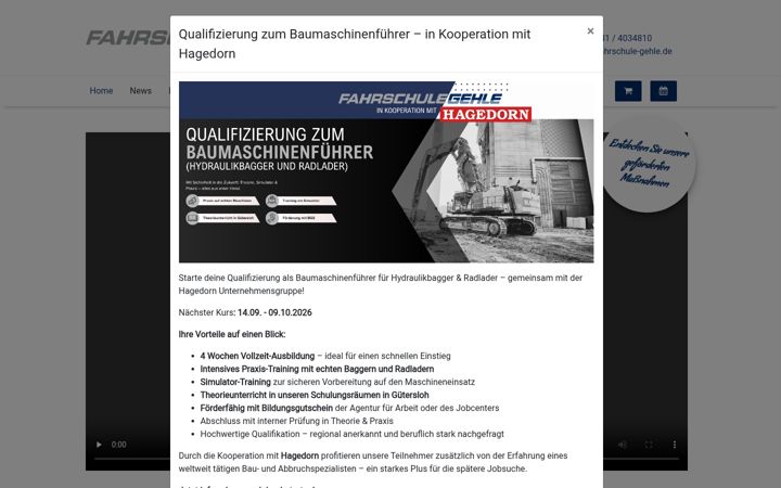Screenshot of fahrschule-gehle.de