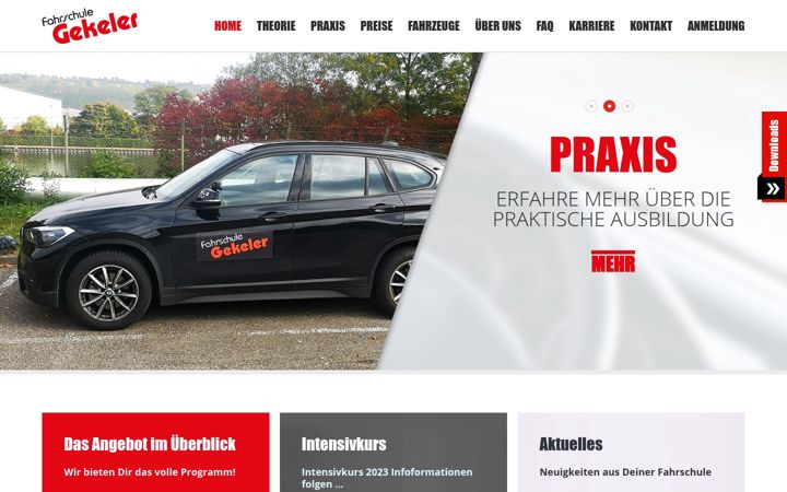 Screenshot of fahrschule-gekeler.de