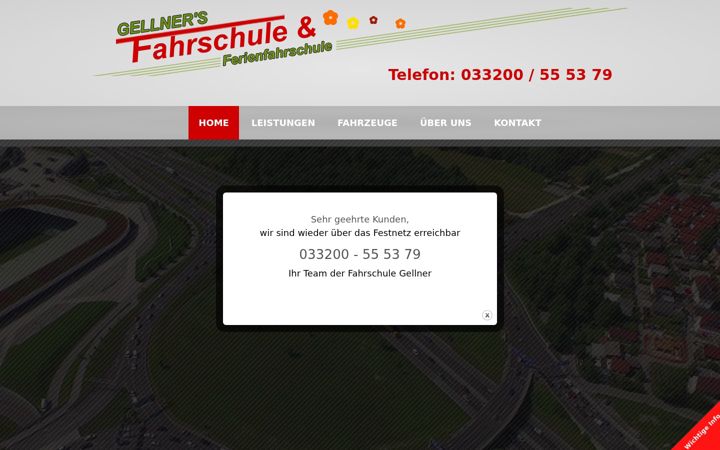 Screenshot of fahrschule-gellner.de