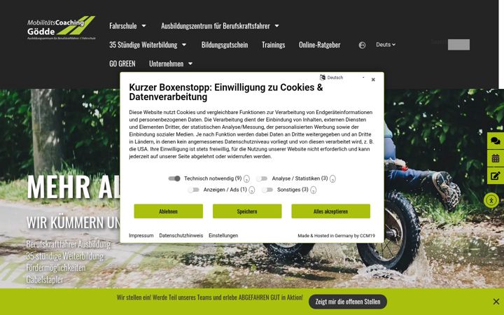 Screenshot of fahrschule-goedde.de