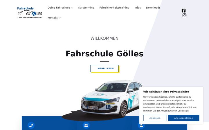 Screenshot of fahrschule-goelles.at