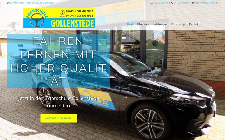 Screenshot van fahrschule-gollenstede.de
