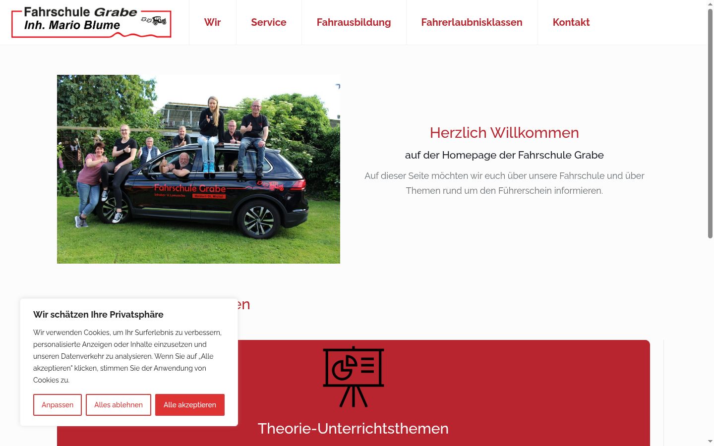 Screenshot tal-banner tal-kunsens muri qabel kwalunkwe interazzjoni