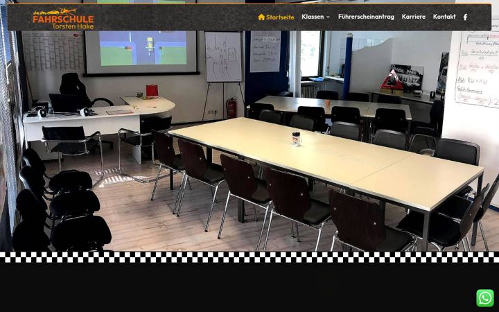 Skærmbillede af fahrschule-hake.de