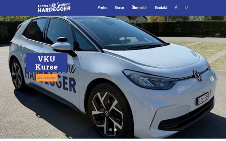 Screenshot of fahrschule-hardegger.ch
