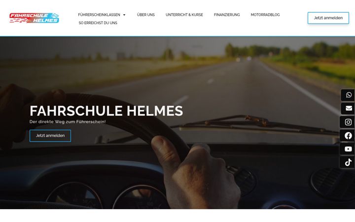 Skærmbillede af fahrschule-helmes.de