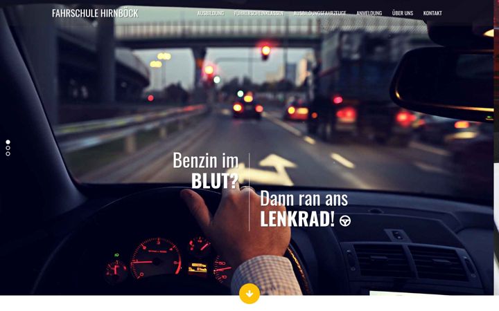Screenshot of fahrschule-hirnboeck.de