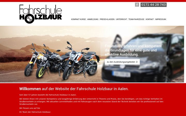 Skærmbillede af fahrschule-holzbaur.de