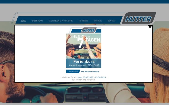 Skærmbillede af fahrschule-hutter.de