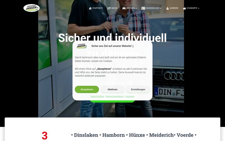Skærmbillede af fahrschule-janssen.de