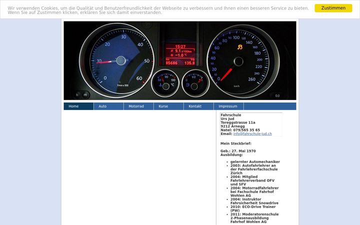 Screenshot of fahrschule-jud.ch