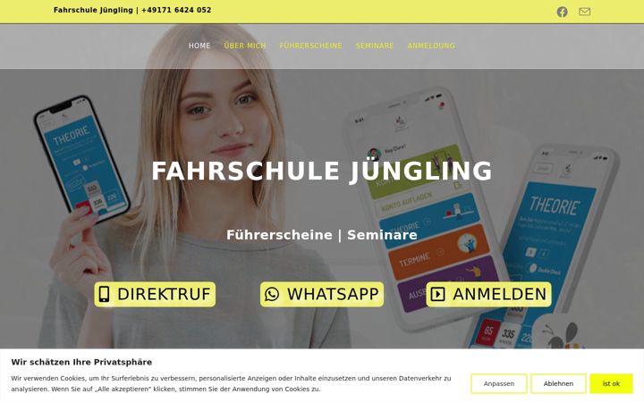 Skærmbillede af fahrschule-juengling.de