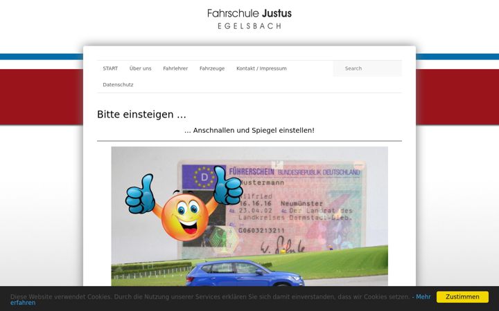 Skærmbillede af fahrschule-justus-kreissl.de