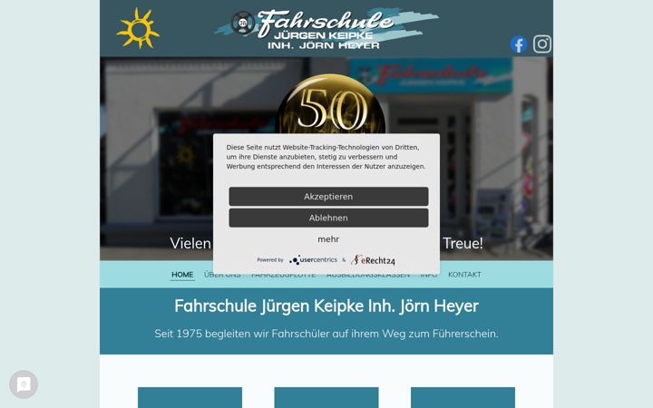 Skærmbillede af fahrschule-keipke.de