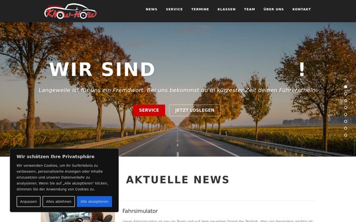 Screenshot of fahrschule-know-how.de