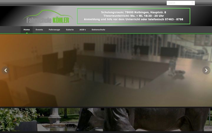 Screenshot of fahrschule-koehler.com