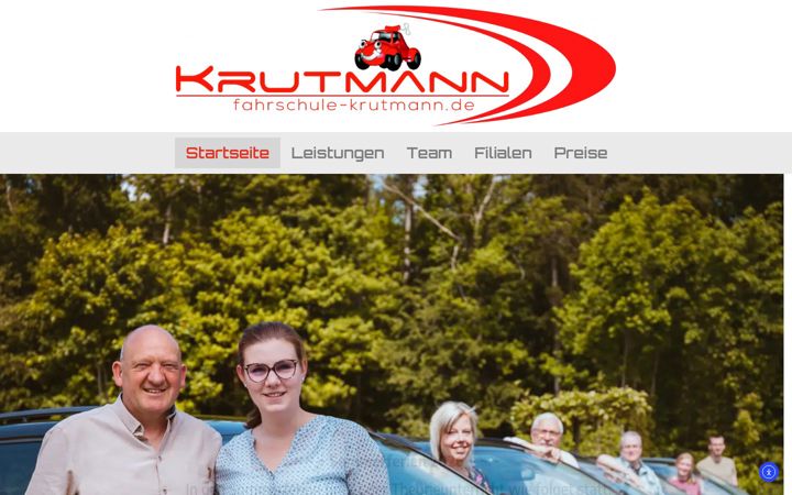 Screenshot of fahrschule-krutmann.de