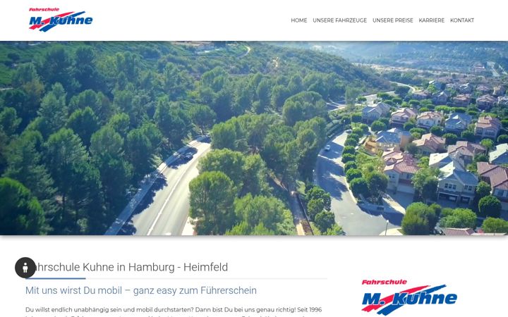 Screenshot of fahrschule-kuhne.de