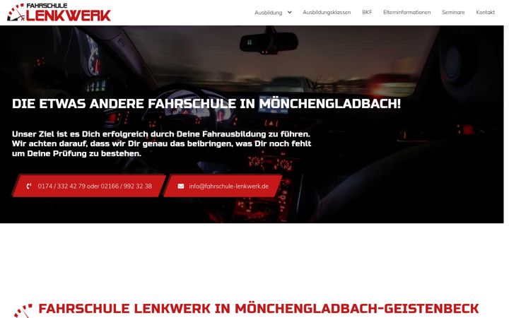 Screenshot von fahrschule-lenkwerk.de