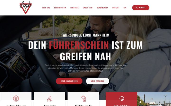 Screenshot von fahrschule-loch.de