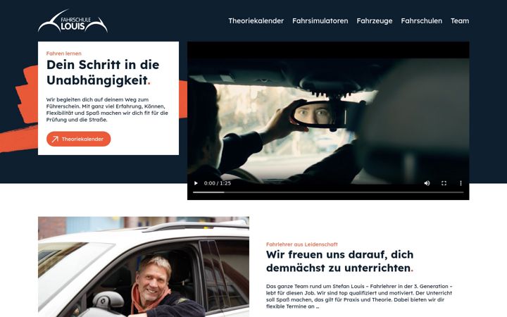 Screenshot von fahrschule-louis.de