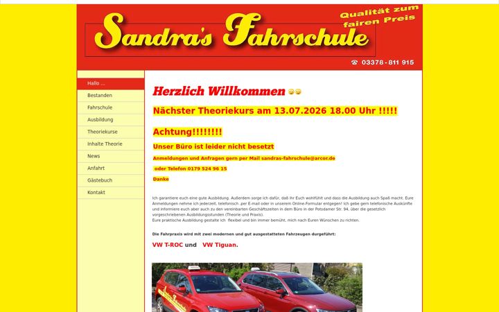 Screenshot von fahrschule-ludwigsfelde.de