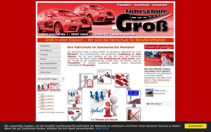 Screenshot of fahrschule-markdorf.de