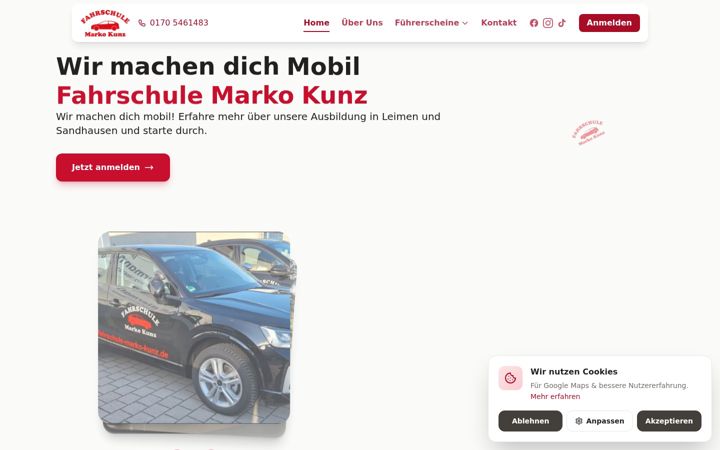 Screenshot of fahrschule-marko-kunz.de