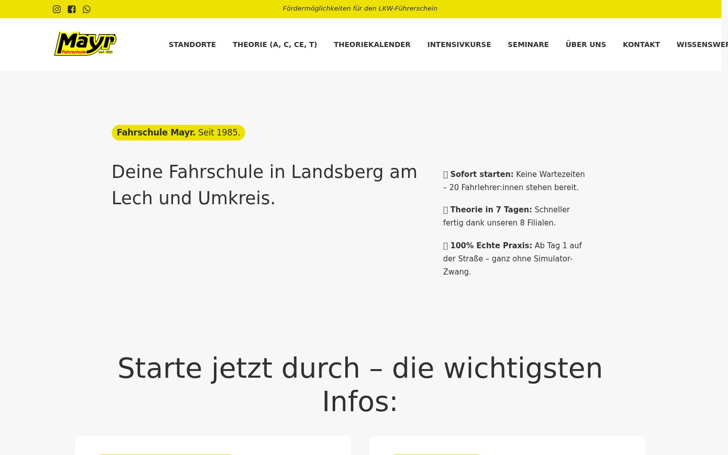 Screenshot des Einwilligungsbanners vor jeglicher Interaktion