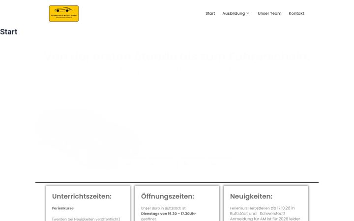 Screenshot of fahrschule-michel.de