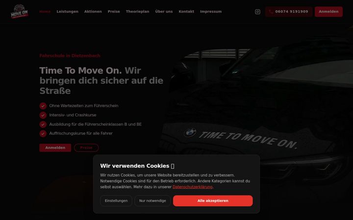 Screenshot of fahrschule-moveon.de