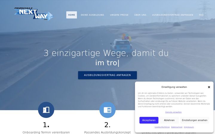 Screenshot von fahrschule-nextway.de