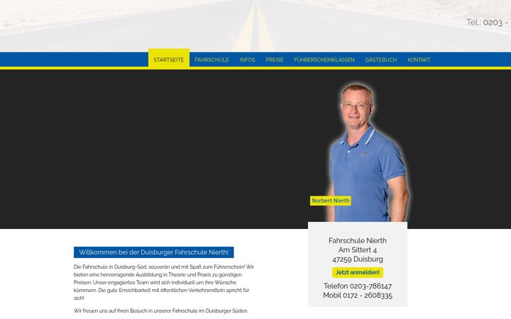 Screenshot of fahrschule-nierth.de