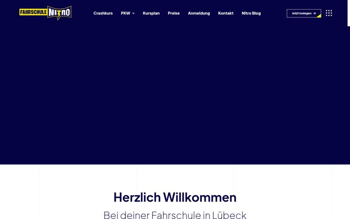 Screenshot of fahrschule-nitro.de