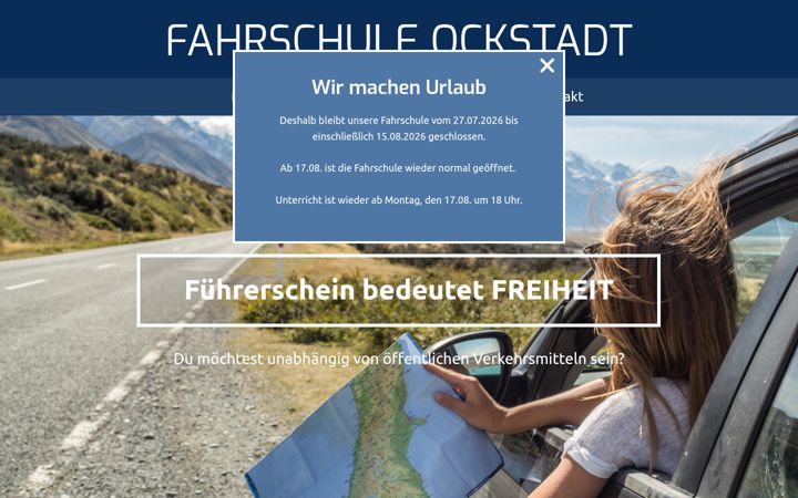 Screenshot von fahrschule-ockstadt.de