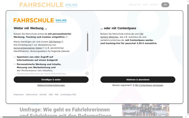 Skærmbillede af fahrschule-online.de