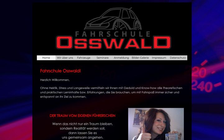 Skærmbillede af fahrschule-osswald.de