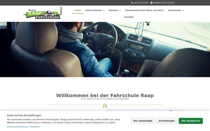 Zrzut ekranu fahrschule-raap.de