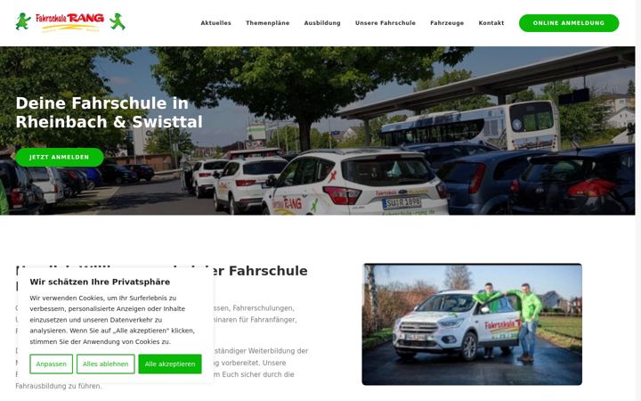 Zrzut ekranu fahrschule-rang.de