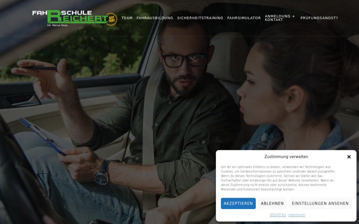 Skærmbillede af fahrschule-reichert.de