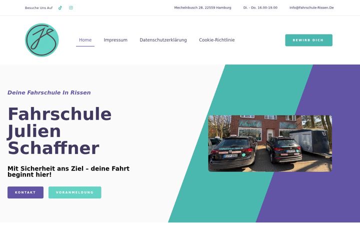 Skærmbillede af fahrschule-rissen.de